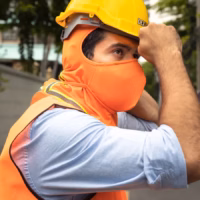 Safety Orange UV Umbra PRO Mask