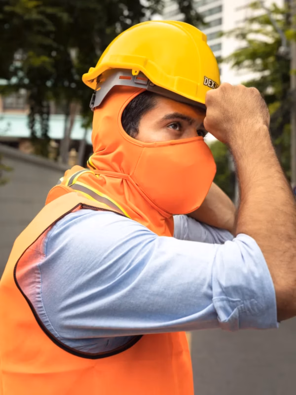 Safety Orange UV Umbra PRO Mask