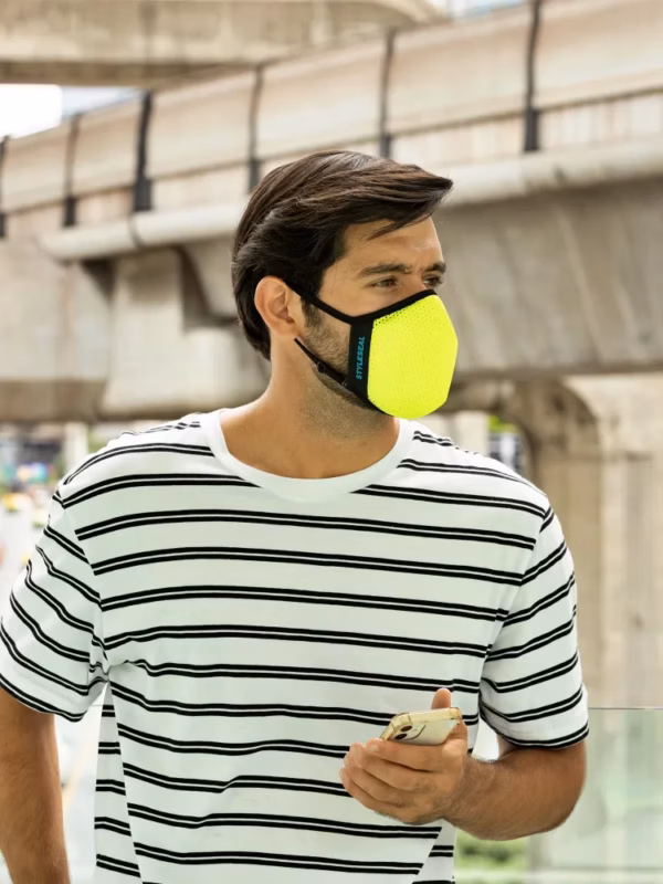 High-Flow Mesh Safety Yellow PRO Mask
