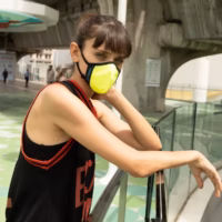 High-Flow Mesh Safety Yellow PRO Mask