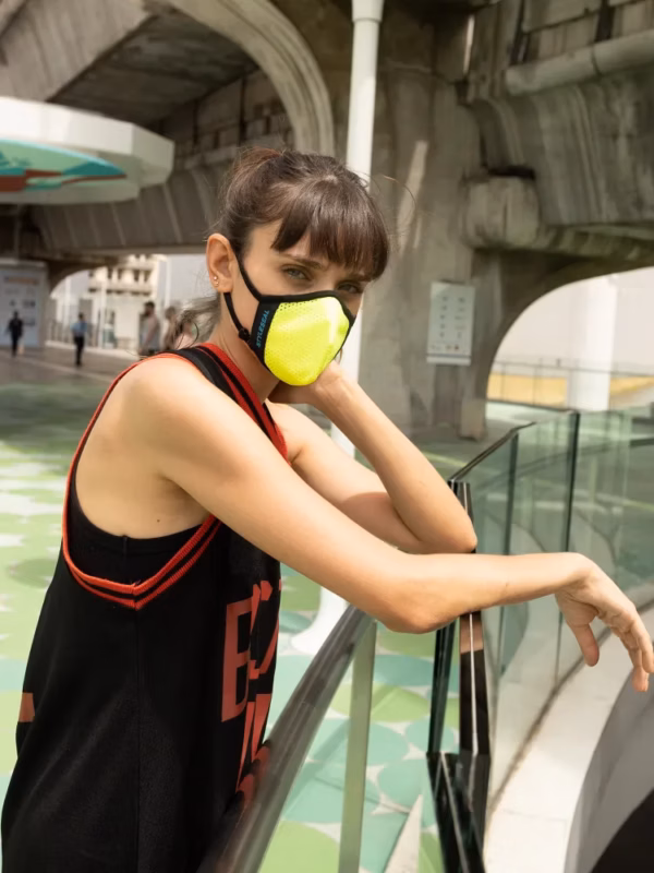 High-Flow Mesh Safety Yellow PRO Mask