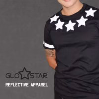 Star Reflective Black T-Shirt
