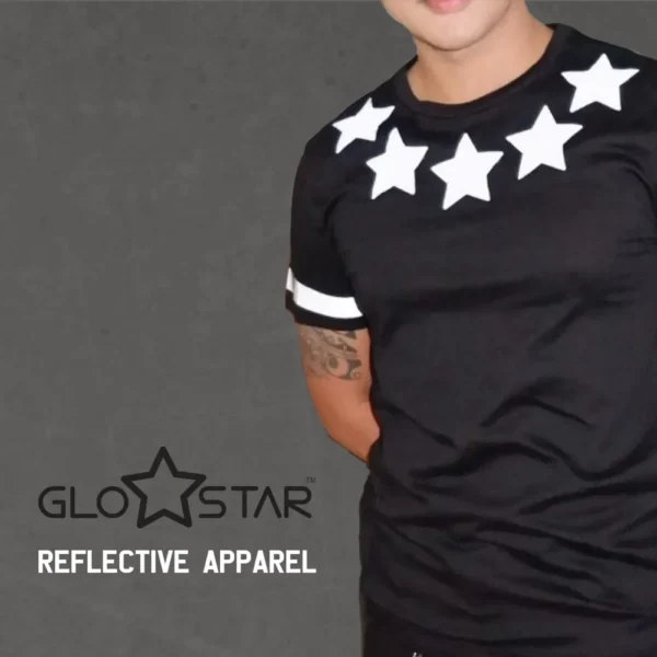 Star Reflective Black T-Shirt