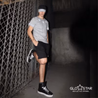 grey-star-3 Star Reflective Grey T-Shirt