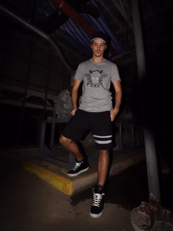 Skulls Reflective Grey T-Shirt