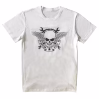 skull-tshirt-day Skulls Reflective White T-Shirt