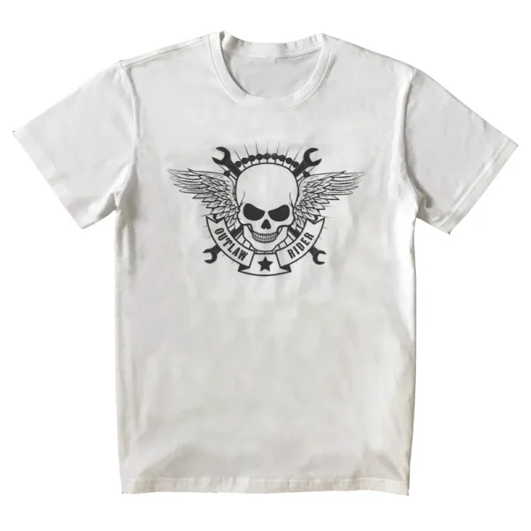 skull-tshirt-day Skulls Reflective White T-Shirt