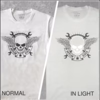 skull-white Skulls Reflective White T-Shirt