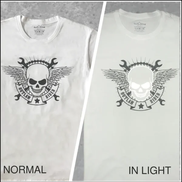 skull-white Skulls Reflective White T-Shirt