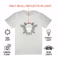 skull-white-info Skulls Reflective White T-Shirt
