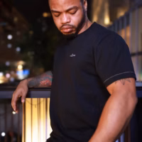 plain-reflective-black-t-shirt-2 Plain T Reflective Black T-Shirt