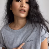 Plain T Reflective Grey T-Shirt