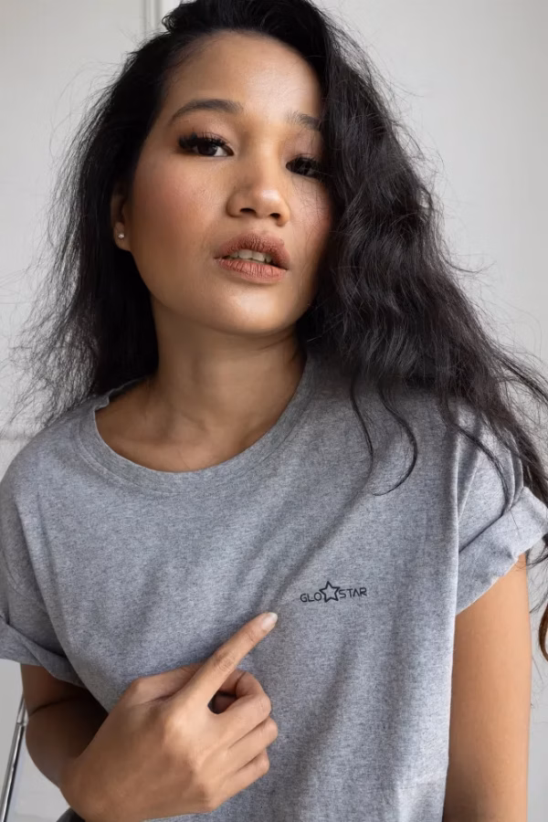 Plain T Reflective Grey T-Shirt