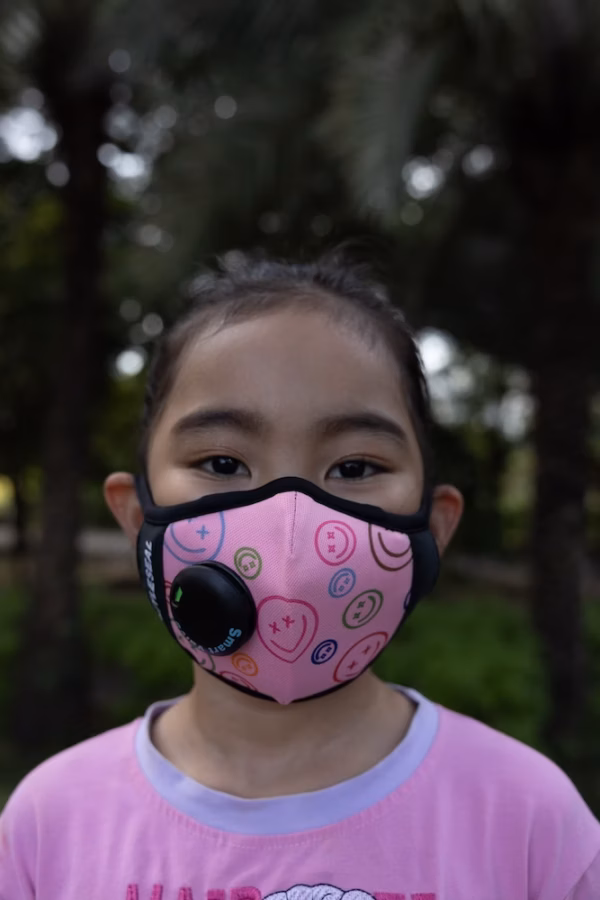 Pink Happy AIR+ Mask