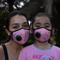 Pink Happy AIR+ Mask