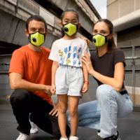 Safety Yellow Mesh AIR+ Mask