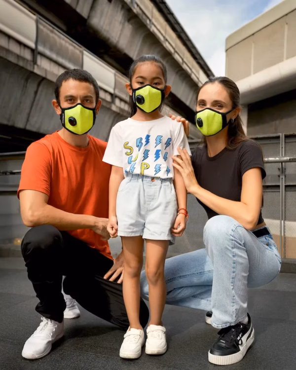 Safety Yellow Mesh AIR+ Mask